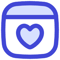 Browser Favorite Heart Icon from Flex Duo Set