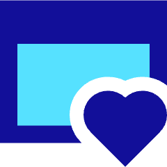 Browser Favorite Heart Icon from Sharp Pop Set