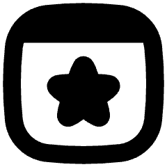 Browser Favorite Star Icon from Flex Solid Set