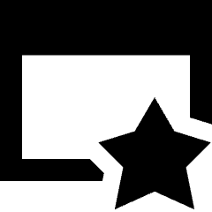 Browser Favorite Star Icon from Sharp Remix Set