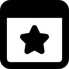 Browser Favorite Star Icon from Micro Solid Set