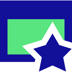 Browser Favorite Star Icon from Sharp Pop Set