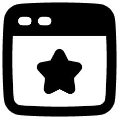 Browser Favorite Star Icon from Plump Remix Set