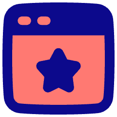 Browser Favorite Star Icon from Plump Pop Set