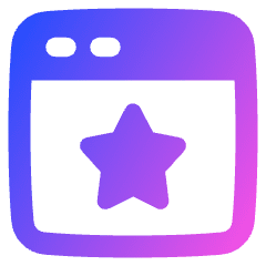 Browser Favorite Star Icon from Plump Gradient Set