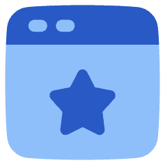 Browser Favorite Star Icon from Plump Flat Set