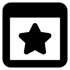 Browser Favorite Star Icon from Core Solid Set