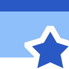 Browser Favorite Star Icon from Sharp Flat Set