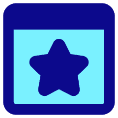 Browser Favorite Star Icon from Core Pop Set
