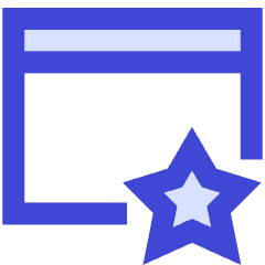 Browser Favorite Star Icon from Sharp Duo Set