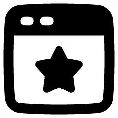 Browser Favorite Star Icon from Plump Solid Set