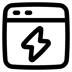 Browser Flash Icon from Plump Line Set