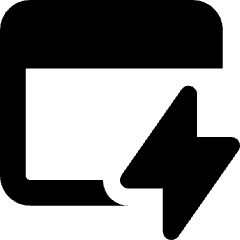 Browser Flash Icon from Core Solid Set