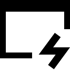 Browser Flash Icon from Sharp Solid Set