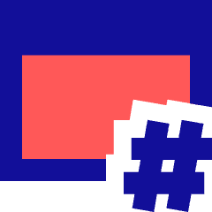 Browser Hash Icon from Sharp Pop Set
