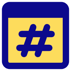 Browser Hash Icon from Core Pop Set