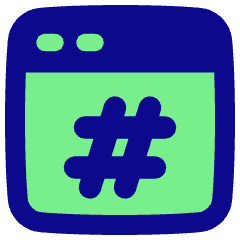Browser Hash Icon from Plump Pop Set