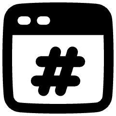 Browser Hash Icon from Plump Remix Set