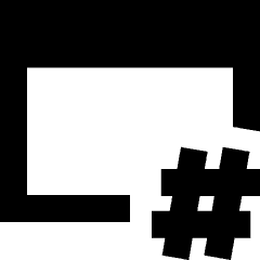 Browser Hash Icon from Sharp Remix Set