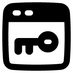 Browser Key Icon from Plump Solid Set