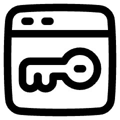 Browser Key Icon from Plump Line Set