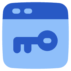 Browser Key Icon from Plump Flat Set
