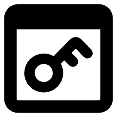 Browser Key Icon from Core Solid Set