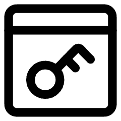 Browser Key Icon from Core Line Set