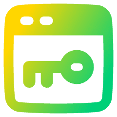 Browser Key Icon from Plump Gradient Set