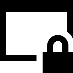 Browser Lock Icon from Sharp Solid Set