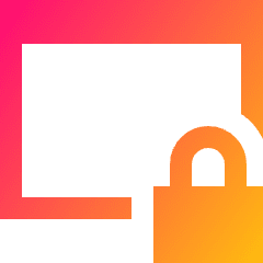 Browser Lock Icon from Sharp Gradient Set