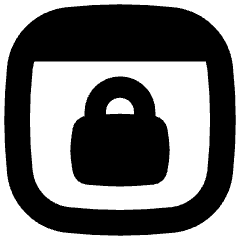 Browser Lock Icon from Flex Solid Set