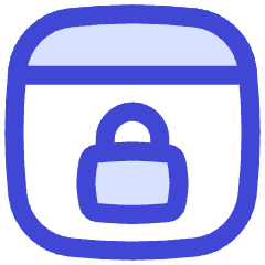 Browser Lock Icon from Flex Duo Set