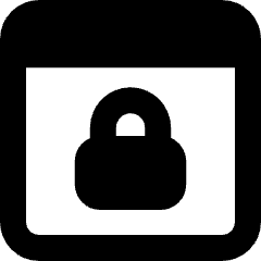 Browser Lock Icon from Micro Solid Set