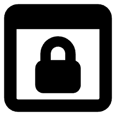 Browser Lock Icon from Core Solid Set