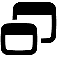 Browser Multiple Window Icon from Plump Solid Set