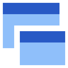Browser Multiple Window Icon from Sharp Flat Set