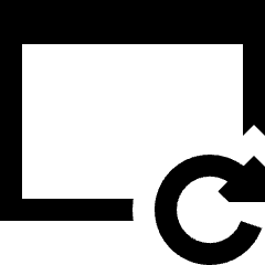 Browser Refresh Icon from Sharp Solid Set