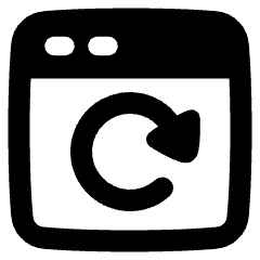 Browser Refresh Icon from Plump Solid Set