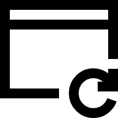 Browser Refresh Icon from Sharp Line Set