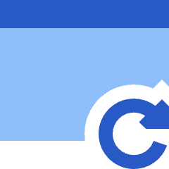 Browser Refresh Icon from Sharp Flat Set