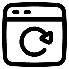 Browser Refresh Icon from Plump Line Set