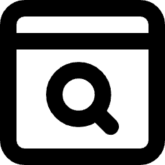 Browser Search Icon from Micro Line Set