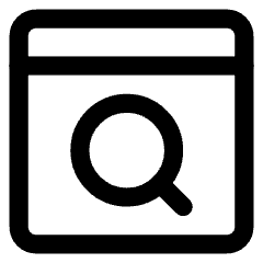 Browser Search Icon from Core Line Set