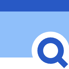 Browser Search Icon from Sharp Flat Set