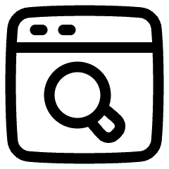 Browser Search Icon from Plump Line Set