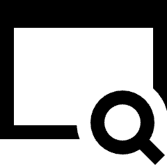 Browser Search Icon from Sharp Solid Set