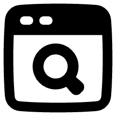 Browser Search Icon from Plump Solid Set