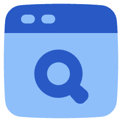 Browser Search Icon from Plump Flat Set