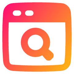 Browser Search Icon from Plump Gradient Set